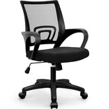 ETONEX Office Chair with Ergonomic Mid Back Cushion Lumbar Support Adjustable Swivel Rolling Computer Gaming Desk Chair Comfy Mesh Seat Wheels Home Executive Use (1, All Black) ETONEX