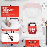 PayLessHere Ergonomic Office Chair Desk Chair Swivel Rolling Computer Chair Adjustable Executive Chair with High Back Cushion Lumbar Support and Armrest for Home and Office PayLessHere