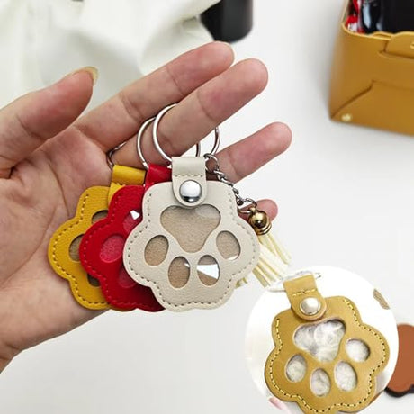 Aypvora Cat Dog Hair Storage Keychain, Cat & Dog Lovers Gifts, Pet Hair Keychain, Fur Keepsake Keyring - Pet Memorial Gifts Aypvora