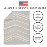 Sweet Jojo Designs 4-Piece Baby Crib Bedding Set (Boho Chic) for Boys or Girls, Infants/Nursery incl. Blanket, Fitted Sheet, Skirt, Diaper Stacker (Linen, Beige, Neutral, Modern Farmhouse, Shabby) Sweet Jojo Designs