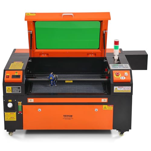 VEVOR 80W CO2 Laser Engraver, 20 x 28 in, 19.7 IPS Laser Cutter Machine with 2-Way Pass Air Assist, Compatible with LightBurn, CorelDRAW, AutoCAD, Windows, Mac OS, Linux, for Wood Acrylic Fabric More VEVOR