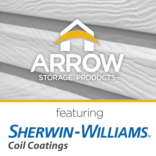 Arrow Select 10' x 4' Outdoor Lockable Steel Storage Shed Building, Flute Grey Arrow