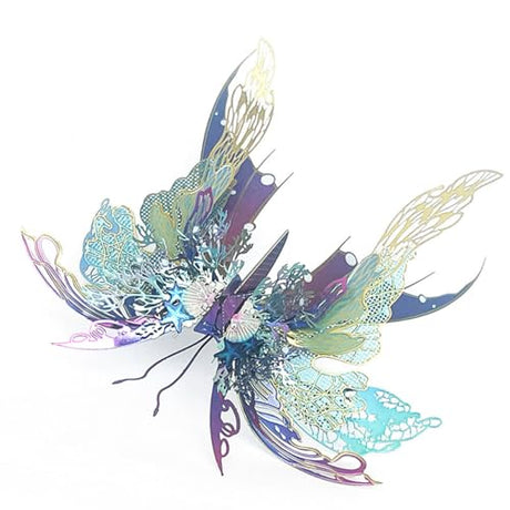Goekhyrani 3D Metal Steampunk Butterfly Model Kit, DIY Mechanical Puzzle for Adults and Teens, Retro Metal Craft Model, Unique Desk Decor and Gift for Steampunk Lovers Goekhyrani