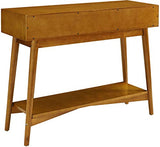 Crosley Furniture Landon Sofa Console Table with Drawers and Shelf for Hall, Entryway, or Living Room, Acorn Crosley Furniture