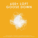 Canadian Down & Feather Co. - Regular Weight 650 Loft White Goose Down Duvet XL King Size - 360 TC Shell 100% Cotton - Filled in Canada Canadian Down & Feather Company