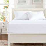 Hotella 100% Microfiber Ultra Soft 54"x75" Full Size Fitted Sheet Only, 14" Deep Pocket Bottom Sheet, Hotel Quality Matress Protector, Machine Washable, Non-Fade, Snug Fit & Stay in Place, White Hotella
