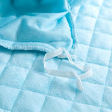 HAIHUA Plush Blue Comforter Cover Twin Set, Furry Blue Girls Twin Bedding Set 2 Pieces (1 Shaggy Duvet Cover + 1 Faux Fur Plush Pillow Cases) Girls Fuzzy Bed Set, Fluffy Bed Set, Zipper Closure HAIHUA
