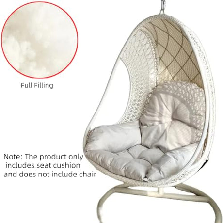 Gujuja Swing Egg Chair Cushion Hanging Basket Chair Pads Thickened Hammock Chair Seat Cushion for Outdoor Patio Garden Hanging Basket Chair Seat Gujuja