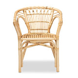 Baxton Studio Kaka Natural Rattan Dining Chair Baxton Studio