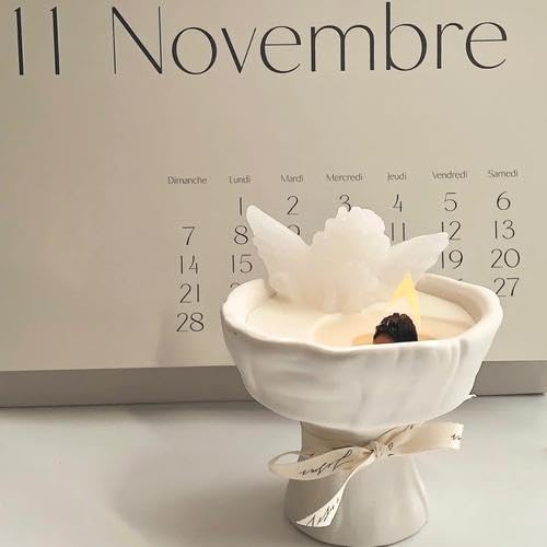 50 pcs 5.1in x 0.76in Wooden Wicks for Candle Making Natural Candle Wood Wicks Candle Cores for DIY Candle Making Craft Wooden Wicks for Candle Making (50 Sets Stickers Included) Phinicco