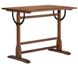 Studio Designs Vintage Drafting Table - Antique Design Solid Wood Drafting Table with Built-In Pencil Groove and Pencil Ledge - Angle Adjustable Work Surface SD STUDIO DESIGNS