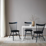International Concepts Copenhagen Chair with Plain Legs, Black IC International Concepts