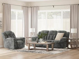 Signature Design by Ashley Frohn Contemporary Manual Reclining Sofa, Gray Signature Design by Ashley