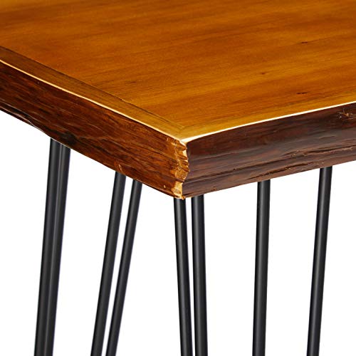 Chana Industrial Faux Live Edge Rectangular Bar Table by Christopher Knight Home Christopher Knight Home