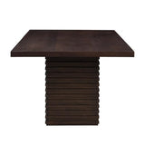 Christopher Knight Home Coad 84 inch Wooden Dining Table, Modern Rectangular Kitchen Dinner Table for 6-8 People, Wave Base Wooden Dining Furniture for Kitchen Office Conference Room, Espresso Brown Christopher Knight Home