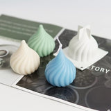 8 pcs Silicone Candle Making Molds Set, 3D Silicone Mold, Pumpkin Christmas Tree Pine Cone Yarn Ball Bubble Cube Soap Baking Desser Soy Wax Candle Mold, DIY Scented Candle (with 100pcs Wax Core)