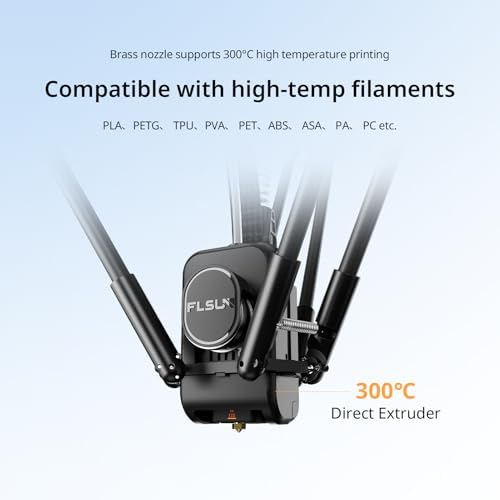 FLSUN T1 Pro 3D Printer, 1000mm/s High-Speed Printing, 60℃ Chamber Heat, Fully Auto Leveling and AI Camera, Support 300°C Print, Large Print Size 11.2"" x11.2 x13 FLSUN