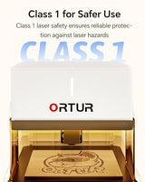 Ortur R1 5000mW Portable Laser Engraver and Cutter, Class 1 Foldable Laser Engraver, Exquisite Gift Box Packaging, APP Control Laser Engraver for Wood, Leather, Glass, Cloth (White) Ortur