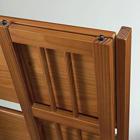 Casual Home 3-Shelf Stackable 27.5" Wide-Chestnut fold Bookcase Casual Home