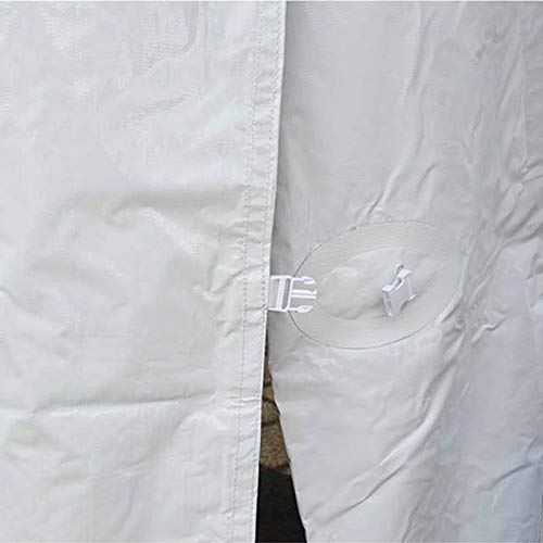 TentandTable 8' x 40' Premium Blockout Solid Sidewall Kit for High Peak Frame for Commercial Outdoor Party & Pop Up Canopy Tents, 16 oz PVC White Vinyl, Single Side Wall, Wall Only, Tent Not Included TentandTable