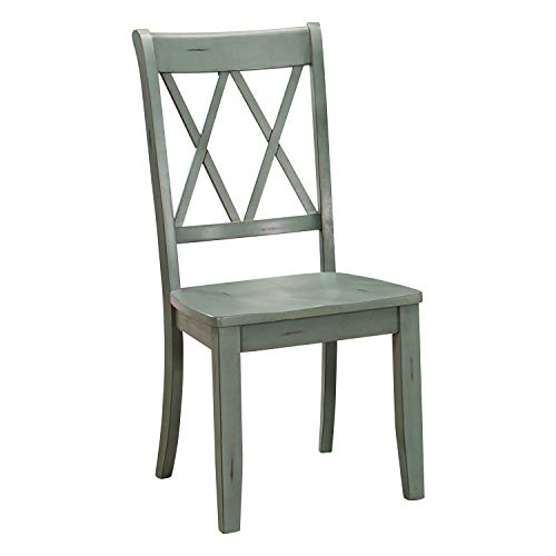 Homelegance Dining Chair (Set of 2), Teal Homelegance
