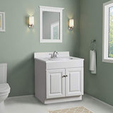 Design House 597153 Wyndham Unassembled Bathroom Vanity Cabinet Without Top, 30 x 21/2 Door, White Design House