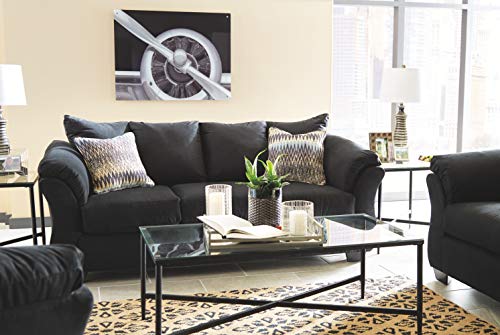Signature Design by Ashley Darcy Classic Contemporary Sofa, Black Signature Design by Ashley