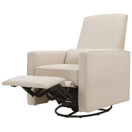 DaVinci Piper 360° Swivel Rocker Recliner Chair - Glider Rocking Chair for Nursery and Living Room- GREENGUARD Gold, FSC & Certi-PUR US Certified - Ultra Comfy Glider Recliner Nursery Chair - Cream DaVinci