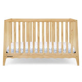 Delta Children Lulu 5-in-1 Convertible Crib, Converts to Toddler Bed, Daybed, Sofa & Full-Size Bed, Natural Wood, Fits Standard Crib Mattress, 3 Mattress Heights for Baby Nursery, Natural