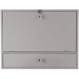SEI Furniture Benwick Wall Mount Laptop Desk, Gray SEI Furniture