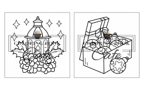 Cozy Christmas: Cute and Cozy Coloring Book for Adults & Teens Featuring Easy and Bold Christmas Designs WoodArtSupply