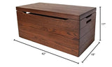 Palmer Wooden Storage Chest - Handmade Amish Hope Chest - Storage Trunk Wood Box with Anti-Slam Hinges - Solid Wooden Chest - 42" Oak Wood Michaels Stain Hope Woodworking