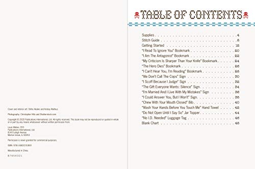 Snarky Cross-Stitch Kit Publications International, Ltd.