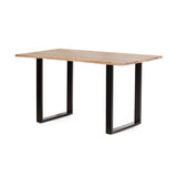 Christopher Knight Home Dining Table, Black + Natural, 31D x 55W x 30H in Christopher Knight Home