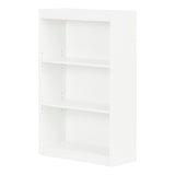South Shore Axess 3-Shelf Bookcase, Pure White South Shore