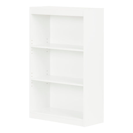 South Shore Axess 3-Shelf Bookcase, Pure White South Shore