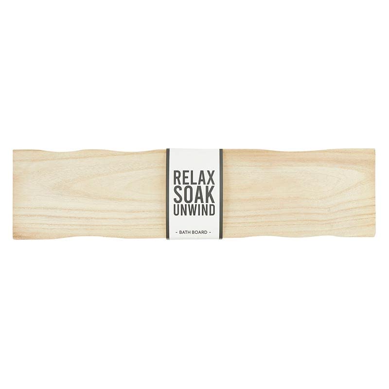 Santa Barbara Design Studio Bathtub Tray Pure Design Wood Bath Board Bathroom Accessories, 32" L x 8" W, Natural Santa Barbara Design Studio
