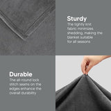 Utopia Bedding Fleece Blanket Queen Size Grey (90x90 Inches) Ultra Soft Warm Lightweight Microfiber Breathable Anti-Static Cozy Winter Bed Blanket, All-Season Home Decor Gift for Men & Women Utopia Bedding