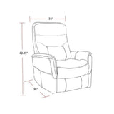 Parker Living Gemini - Ivory Manual Swivel Glider Recliner Parker Living
