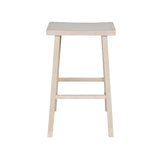 International Concepts 29-Inch Saddle Seat Stool, Unfinished International Concepts