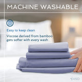 Hotel Sheets Direct 3 Piece Bed Sheet Set Twin Size, 100% Viscose Derived from Bamboo Sheets Set with 1 Pillowcase, Cooling & Breathable Luxury Bedding, Moisture-Wicking & Silky Soft Texture, White Hotel Sheets Direct