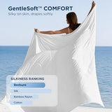 Bedsure Cooling Comforter Queen Size - GentleSoft Moisture Wicking Cooling Blanket for Hot Sleepers, Breathable Lightweight Duvet Insert, Dual-Sided Summer Blanket, White, 88x88 Inches Bedsure