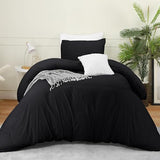 Utopia Bedding Duvet Cover Set with Pillowcases- 2 Pieces Bedding Duvet Cover with Zipper Closure - 1 Duvet Cover with 1 Pillow Sham - Soft Brushed Microfiber (Twin/Twin XL, Black) Utopia Bedding