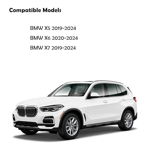 Center Console Safe Vault - KEREN Console Gun Safe Box Compatible with BMW X5 2019-2025, BMW X6 2020-2025 and BMW X7 2019-2025, with Fingerprint Lock KEREN