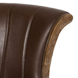 Christopher Knight Home Coulee Office Chair, Dark Brown + Natural Christopher Knight Home