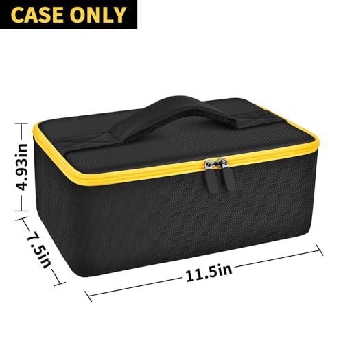 Bag Compatible with DEWALT 20V MAX Cut Off Tool 3 in 1 Brushless (DCS438B), Storage Case Carrying Holder Organizer for Charger, Batteries, Cutting Wheel and Other Accessories (Box Only) Tanmqin