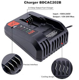 Kotoate 20V MAX Fast Battery Charger Compatible with Black and Decker 12V 20V Lithium Battery, Replacement for Black and Decker Lithium Charger 20V Battery LBXR20 LBXR2020 BDCAC202B Charger Kotoate