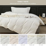 SAPHREAS White Duvet Cover Set Twin Size 100% Cotton, Soft Bedding Comforter Cover Organic with Zipper Closure & Corner Ties, Comforter Not Included SAPHREAS