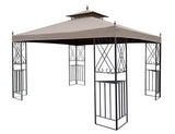 APEX GARDEN Replacement Canopy Top for 10' x 12' Monterey Gazebo #L-GZ288PST-4H / L-GZ288PST-4D APEX GARDEN