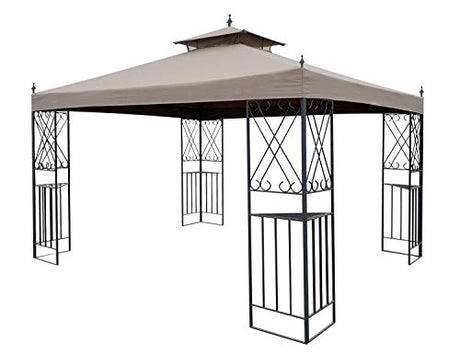 APEX GARDEN Replacement Canopy Top for 10' x 12' Monterey Gazebo #L-GZ288PST-4H / L-GZ288PST-4D APEX GARDEN